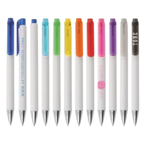 MANHATTAN balpen met transparante clip